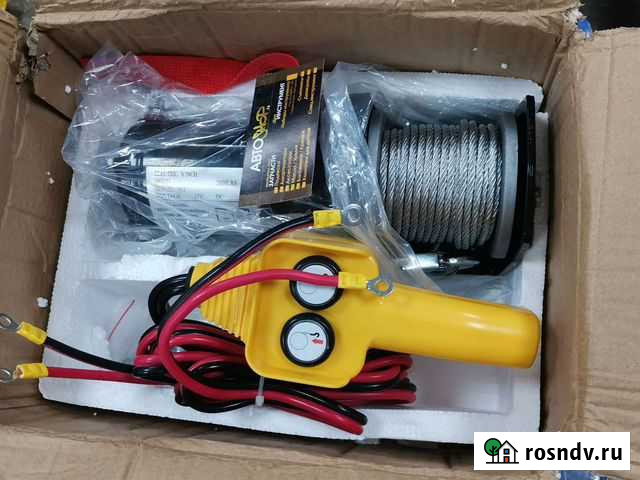 Лебёдка электрическая 12 в 907 кг 2000 lbs Челябинск - изображение 1