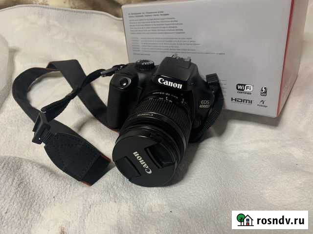 Зеркальный фотоаппарат Canon 4000D Борисоглебск - изображение 1