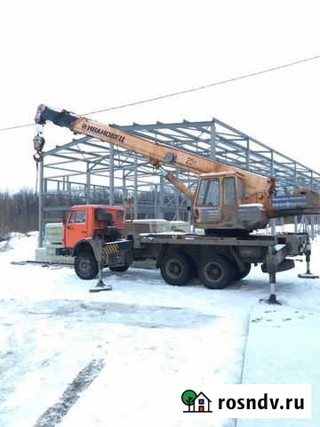 Аренда автокрана стрела 28 м. Услуги автокрана 25 Самара - изображение 1