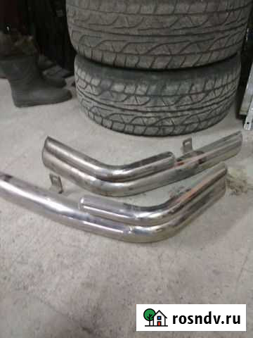 Защита заднего бампера Prado120 Петропавловск-Камчатский - изображение 1