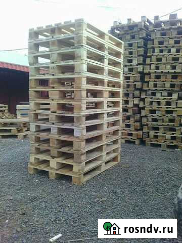 Поддоны деревянные б/у Евро Сами вывезем Абакан - изображение 1