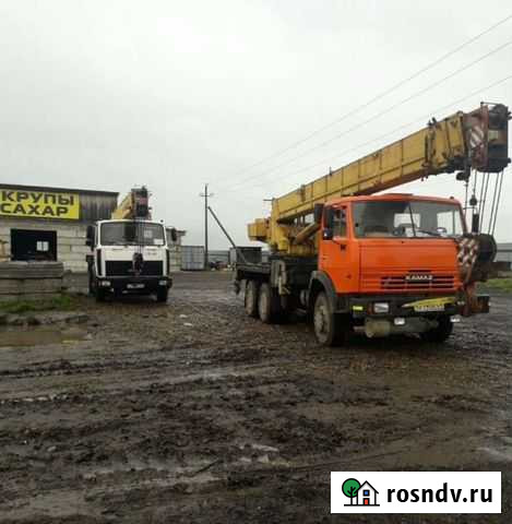 Услуги Автокрана 25т, Погрузчик, Самосвал/ Техника Усть-Кут - изображение 1