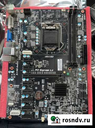 Материнская плата на 8 PCI (комплект) Краснодар - изображение 1