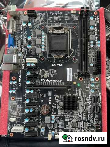 Материнская плата на 8 PCI (комплект) Краснодар - изображение 1