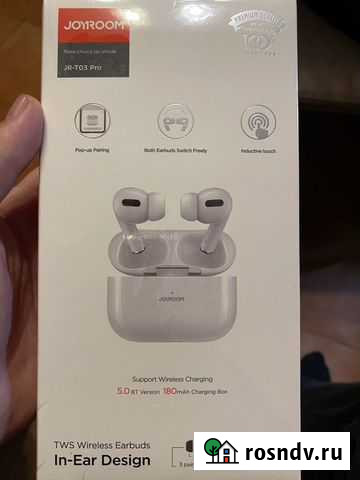 Беспроводные наушники JR -T03 Pro оригинал Балашиха - изображение 1
