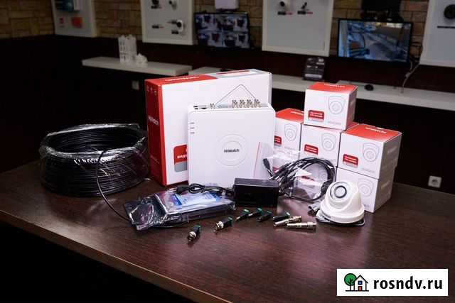 Комплект видеонаблюдения 7 камер HiWatch+HDD 2тб Курган - изображение 1