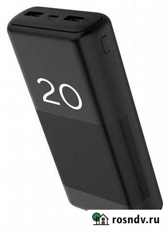 Внешний аккумулятор (20000 мАч) PB04 черный Омск - изображение 1