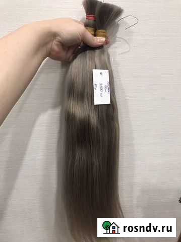 Волосы натуральные 60+ русые пепельные Тюмень - изображение 1