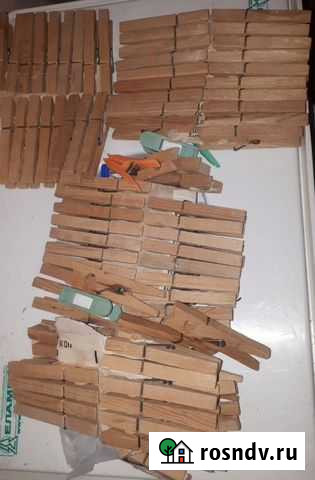 Прищепки деревянные СССР 80шт Ейск - изображение 1