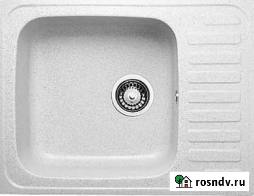 Мойка Глория 623 х 480 мм с сифоном, белая Ижевск - изображение 1