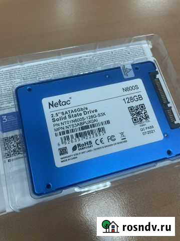 Жесткий диск Netac 128 гб SATA NT01N600S-128G-S3X Владимир - изображение 1