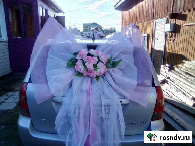 Свадебные украшения на машину аренда Иркутск - изображение 1