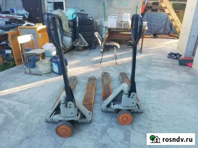 Ручная гидравлическая тележка (рохля), весовая Ступино - изображение 1