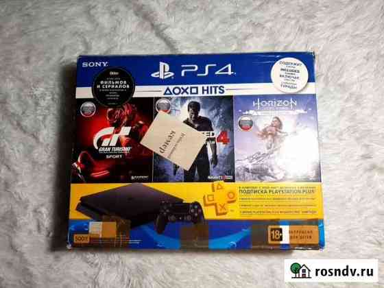 Sony PS4 Slim 1000Gb. Отличное сост-е. Можно обмен Кемерово