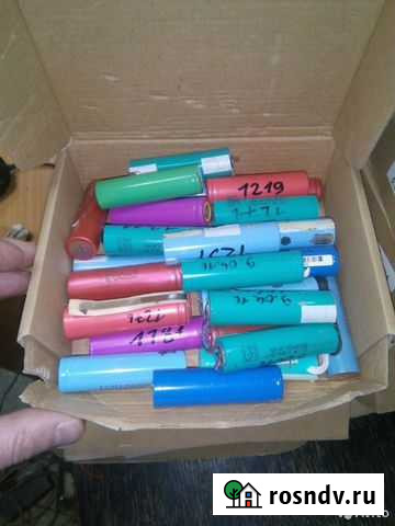 Б/У Аккумуляторы 18650 протестированные Красноярск - изображение 1