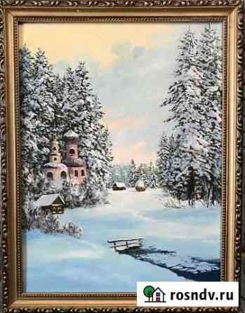 «Зимний пейзаж» холст, масло Кострома