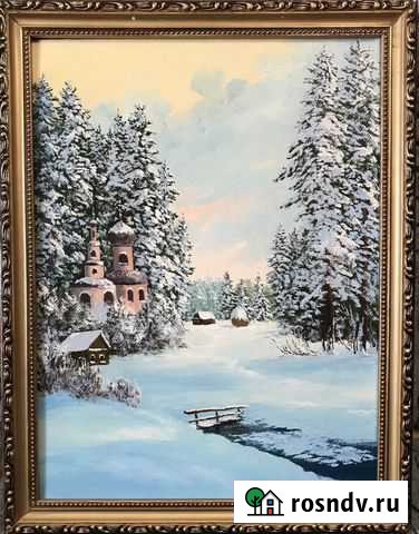 «Зимний пейзаж» холст, масло Кострома - изображение 1