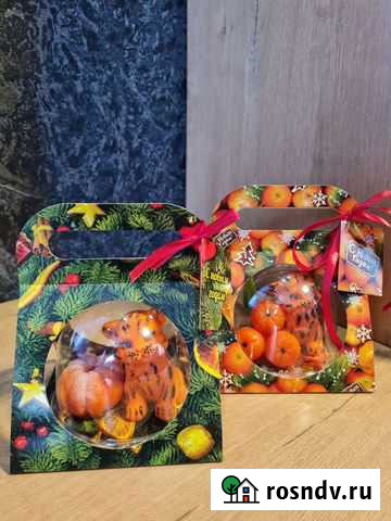 Новогодние сумочки с тигром и мандарином из декора Кемерово - изображение 1