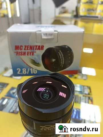Объектив Зенит 16мм f2. 8 fisheye для Nikon Екатеринбург - изображение 1