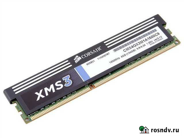 Модуль памяти dimm DDR3 4Gb 1600Mhz PC-12800 Corsa Ростов-на-Дону - изображение 1