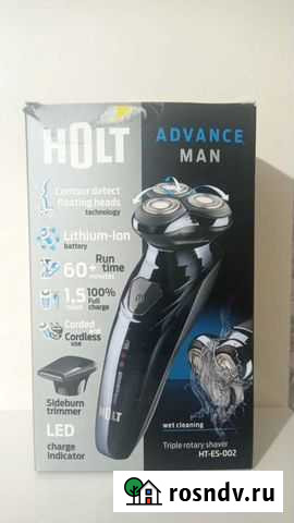 Электробритва Holt HT-ES-002, черный Калининград - изображение 1