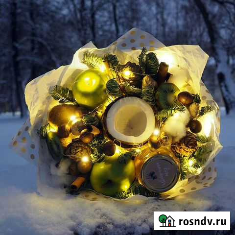 Съедобный зимний новогодний букет Тайга Киров - изображение 1