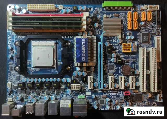 Материнская плата GA-MA770-UD3 + процессор +память Обнинск - изображение 1