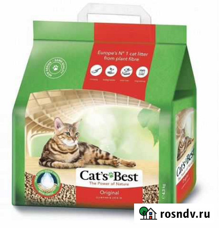 Наполнитель комкующийся Cats Best древесный Улан-Удэ - изображение 1