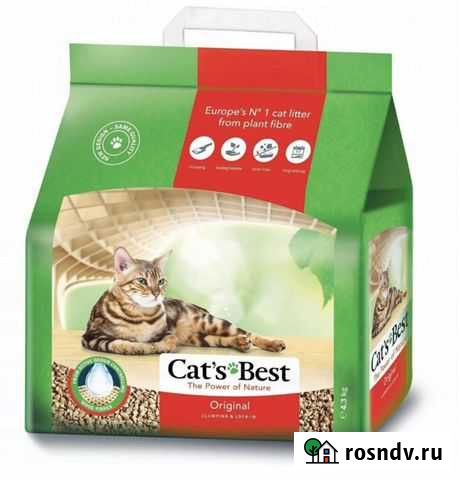 Наполнитель комкующийся Cats Best древесный Улан-Удэ - изображение 1