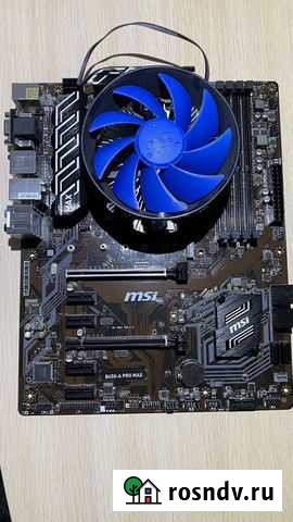 Материнская плата с процессором и кулером Чернушка - изображение 1