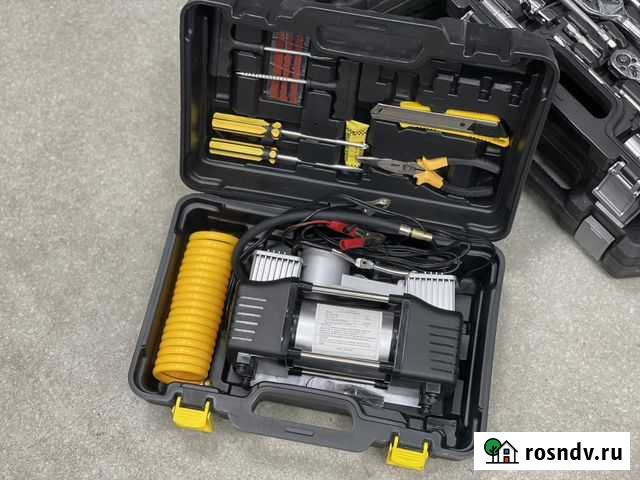 Компрессор автомобильный 2х поршневой, в кейсе Улан-Удэ - изображение 1