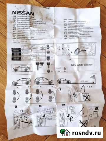 Секретные гайки (болты) Nissan (секретки) Медведево - изображение 1