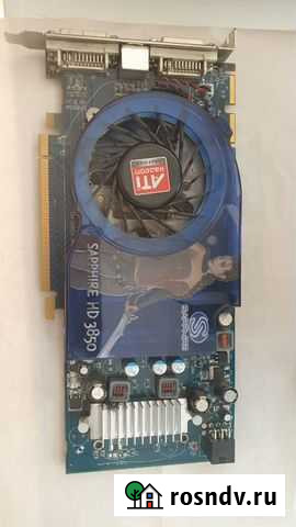 Видеокарта ATI Radeon Sapphire HD3850 Хабаровск - изображение 1