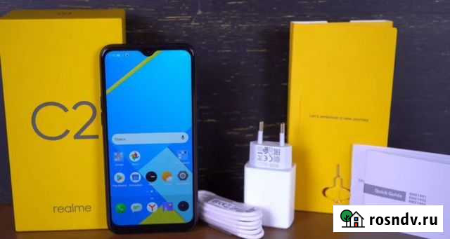 Cмартфон realme C2 2+32GB синий Ульяновск - изображение 1