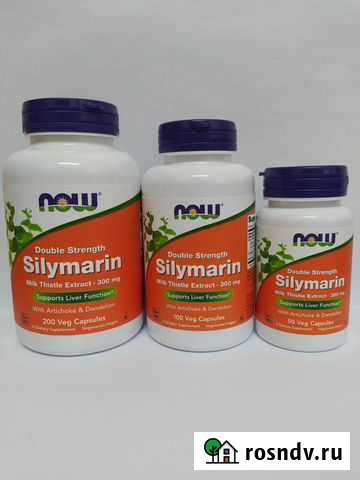 Силимарин для печени Now Foods 300мг 50/100/200кап Новосибирск - изображение 1