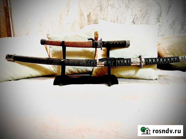 Катана, 2 штуки на подставке Калининград - изображение 1