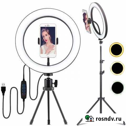 Кольцевая светодиодная лампа 36 см со штативом для Чита - изображение 1