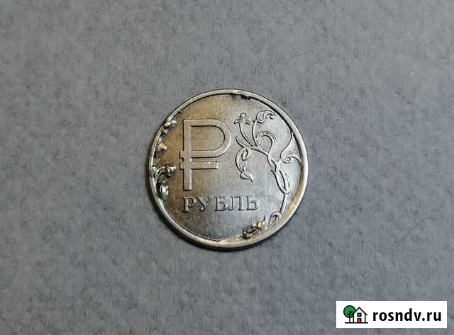 Монета рубль, гальванический брак Шуя - изображение 1