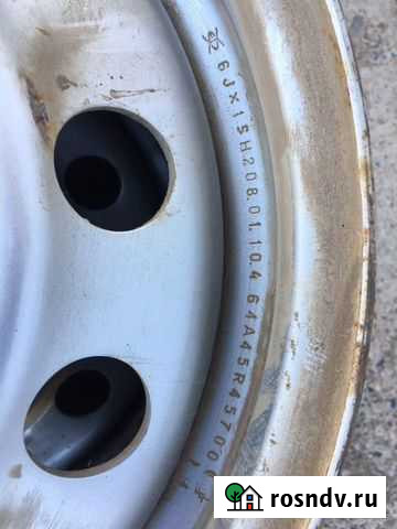 Диски колесные 6JXI5H208.01.10.4 64A5R45700, стоял Чайковский - изображение 1