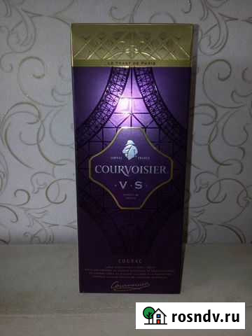 Коробка и бутыль из под коньяка courvoisier VS 0.7 Москва - изображение 1