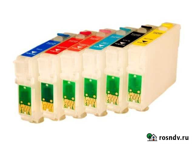 Перезаправляемые картириджи Epson, Canon, HP Новороссийск - изображение 1