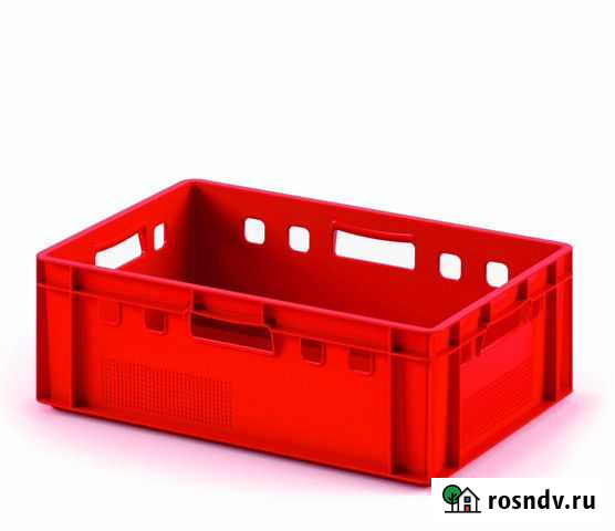 Пластиковый ящик Е2 600 x 400 x 200 мм цветной Федоровское - изображение 1