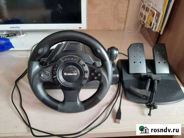 Игровой руль с педалями для пк Улан-Удэ - изображение 1