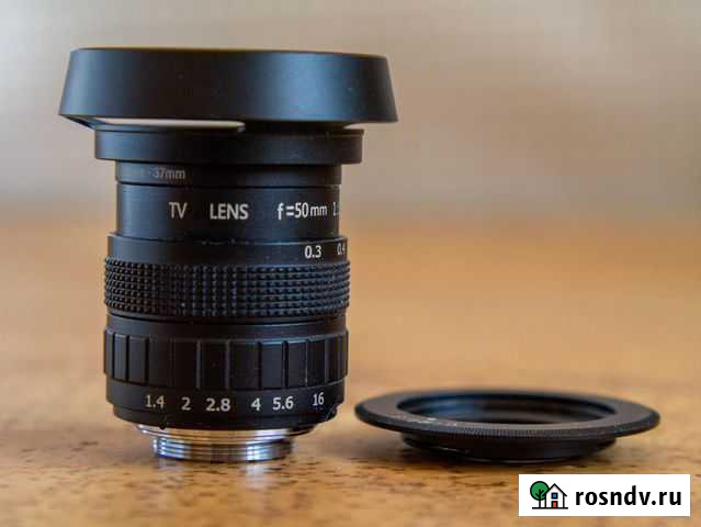 Светосильный обьектив f50, 1:1.4 (micro 3/4) Красноярск - изображение 1