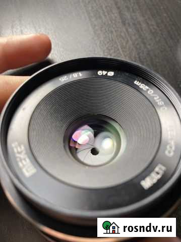 Объектив meike 25mm f1.8 canon EF-M Шахты - изображение 1