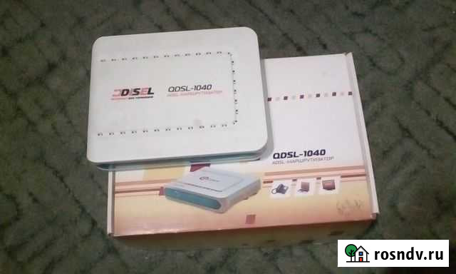 Модем qtech qdsl-1040 adsl 2+(без WI-FI) Нальчик - изображение 1