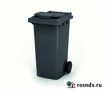 Мусорный пластиковый бак 240 литров с крышкой Владивосток - изображение 1