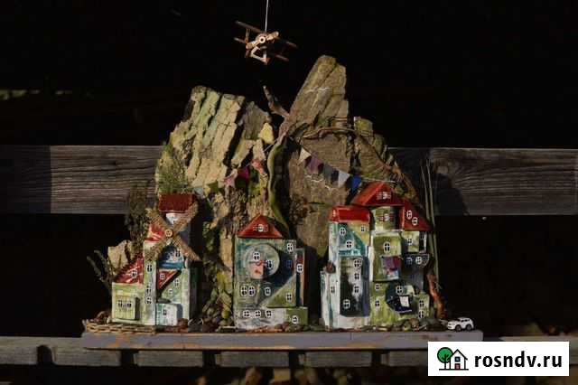 Панно Приморский городок (дрифтвуд), сувенир, пода Усть-Лабинск - изображение 1