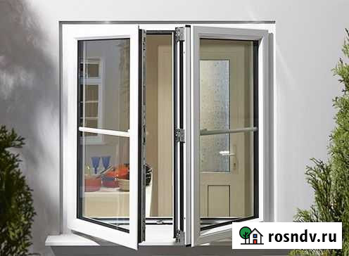 Пластиковые окна с поворотными створками Краснодар - изображение 1