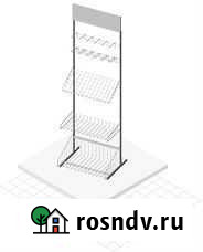Стойка прикассовая 640мм в сборе (5полок, 1 греб.) Октябрьский - изображение 1